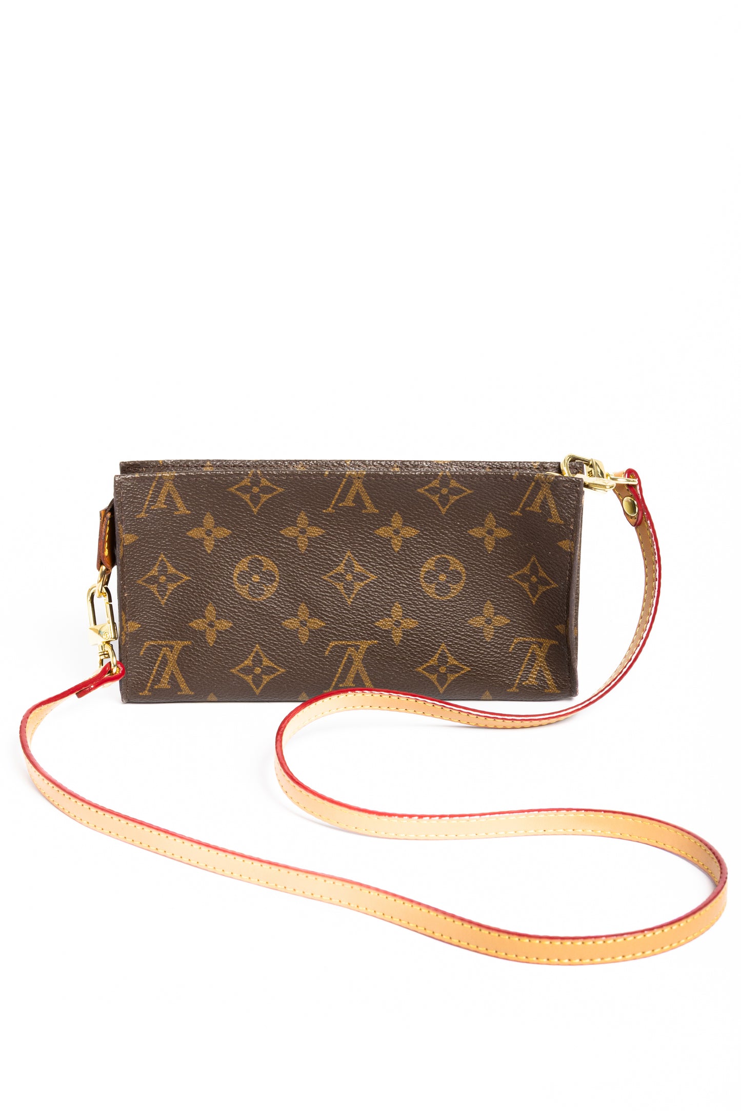 Louis Vuitton Monogram Pochette with Gold & Leather Chain Straps