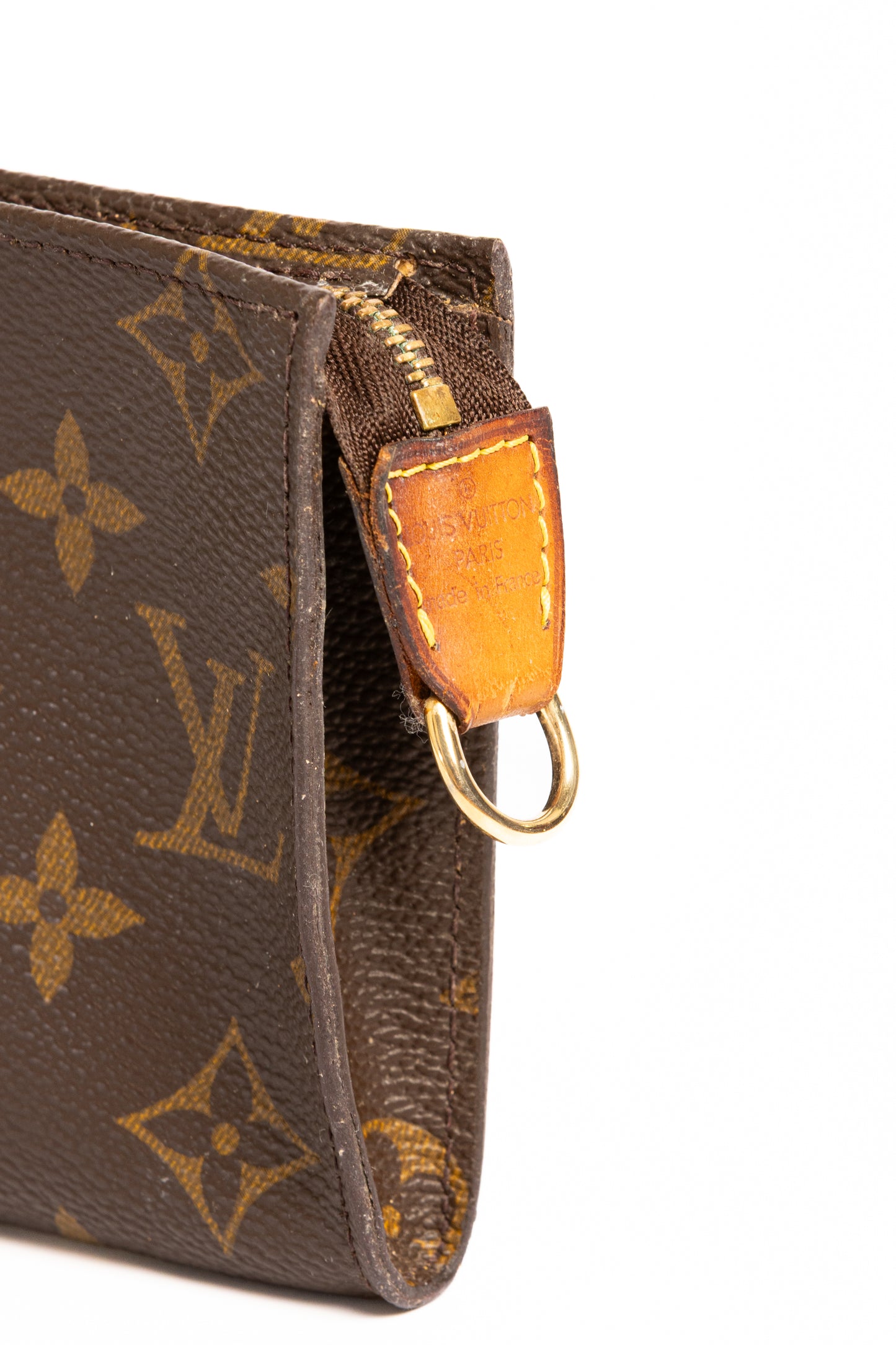 Louis Vuitton Monogram Pochette with Gold & Leather Chain Straps