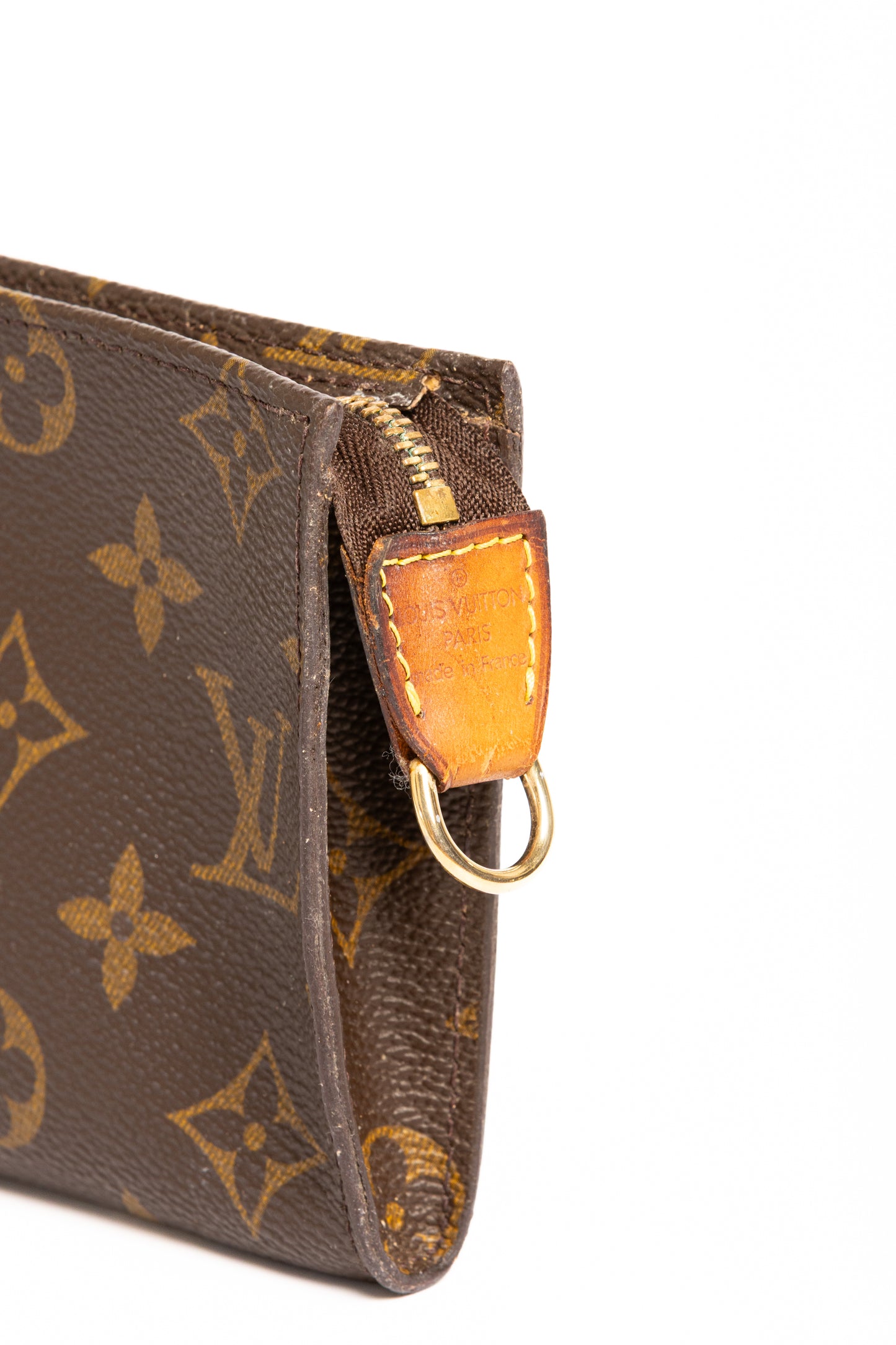 Louis Vuitton Monogram Pochette with Gold & Leather Chain Straps