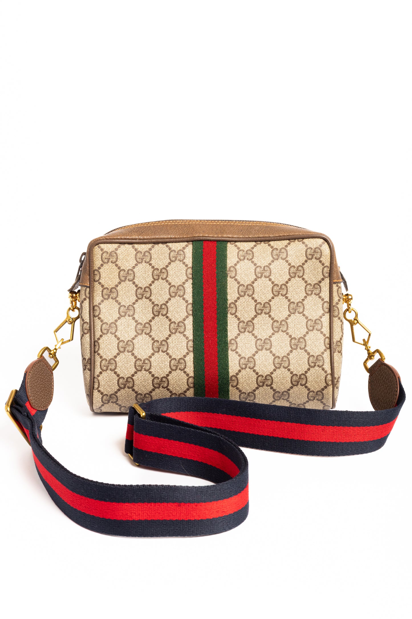 Gucci GG Supreme Web Sherry Line Clutch Bag