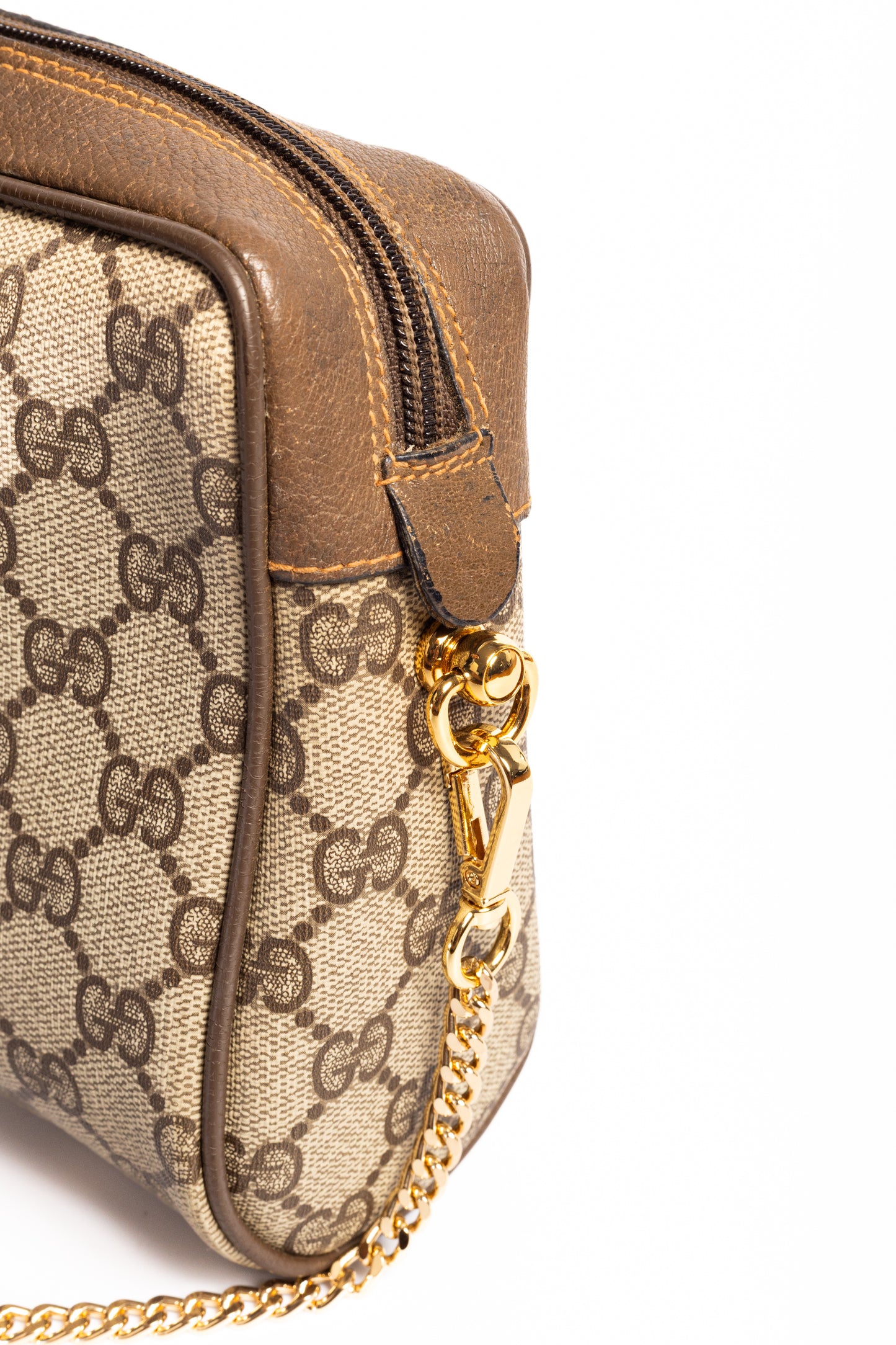 Gucci GG Supreme Web Sherry Line Clutch Bag