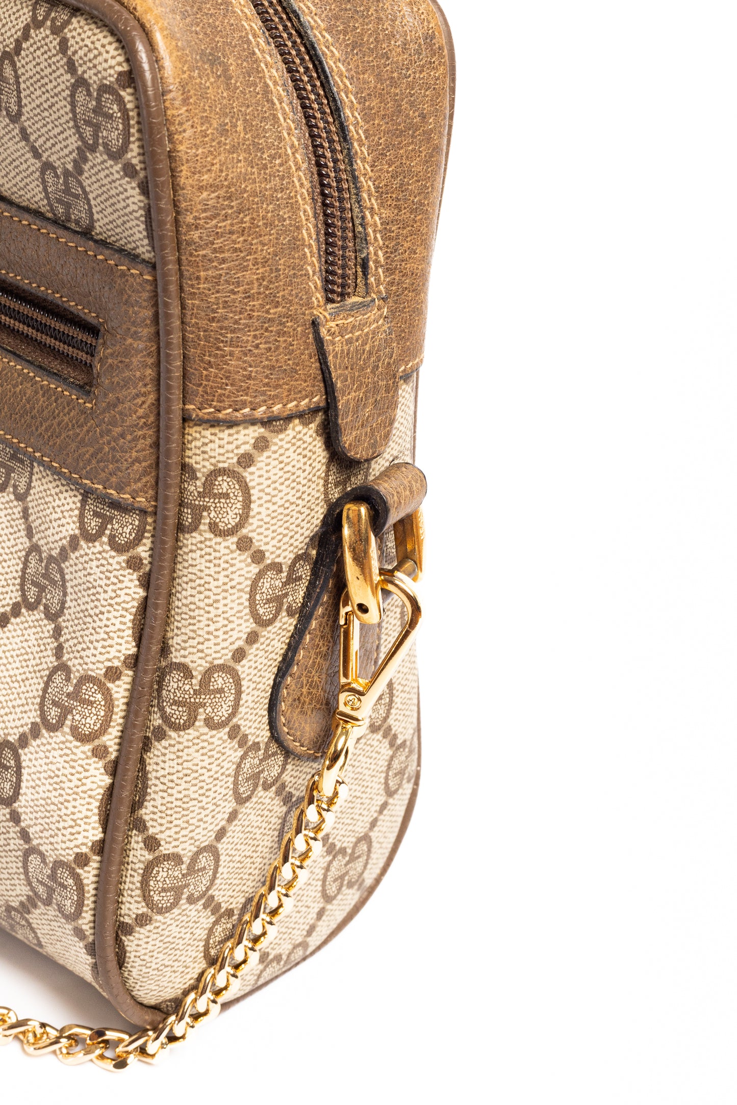 Gucci Web Sherry Line Clutch Bag – Brown GG Canvas